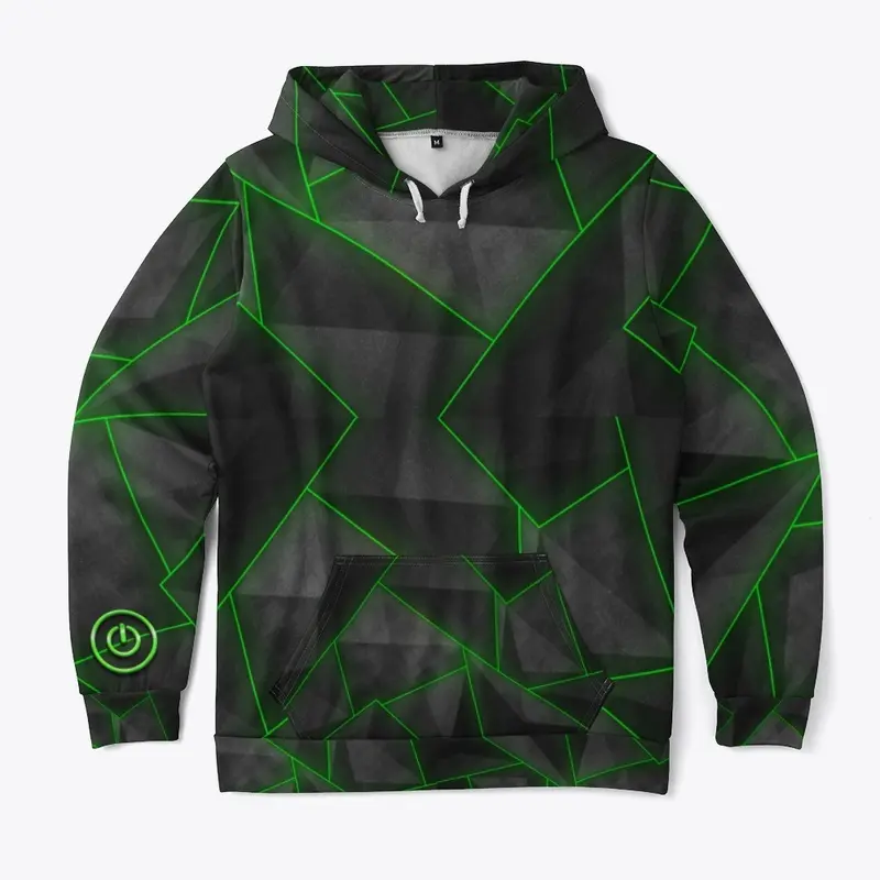 Empower Neon Green Abstract Hoodie